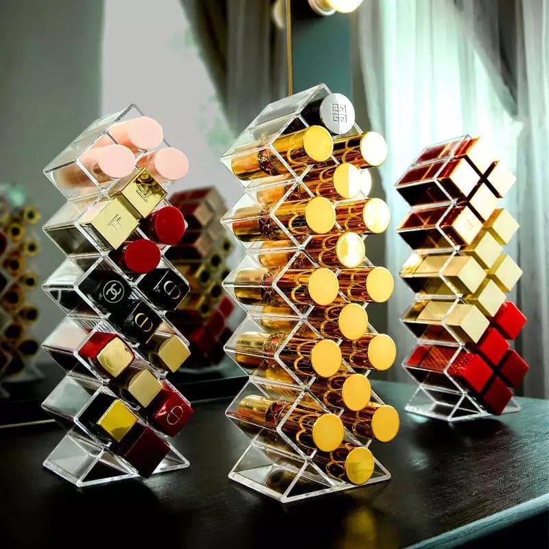 16 Grids Transparent Lipstick Holder, Acrylic Lipstick Organizer, Lipstick Nail Polish Desktop Storage Rack, Lipstick Holder Display Stand 16 Grids Transparent Lipstick Holder, Acrylic Lipstick Organizer, Lipstick Nail Polish Desktop Storage Rack, Lipstick Holder Display Stand
